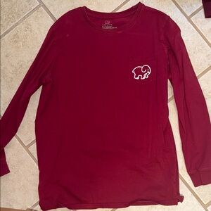 Ivory Ella Girls Red Long Sleeve Shirt